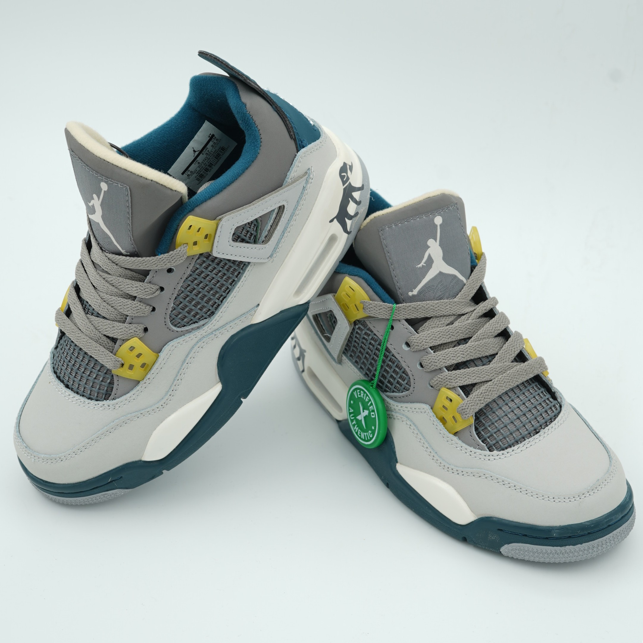 کفش نایک جردن 4 Air Jordan Retro Grey Teal (Inspired)
