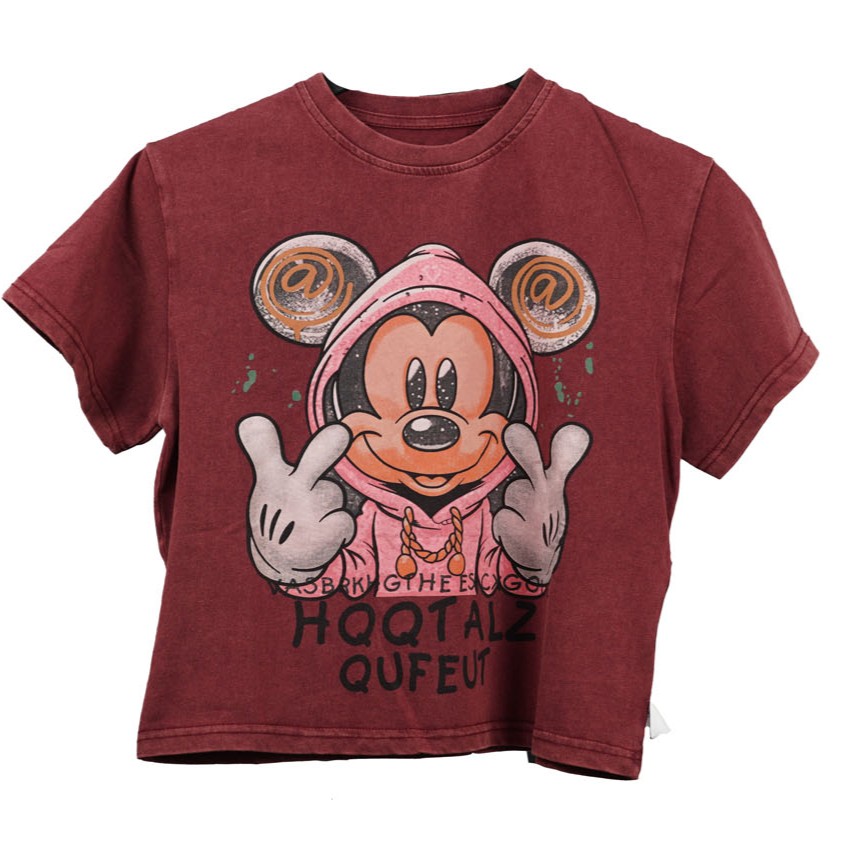 تیشرت بچگانه وارداتی مدل “میکی استریت” (پارچه سنگ‌شور)